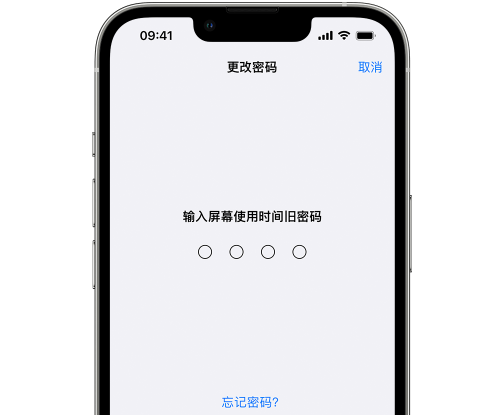 临洮iPhone屏幕维修分享iPhone屏幕使用时间密码忘记了怎么办 