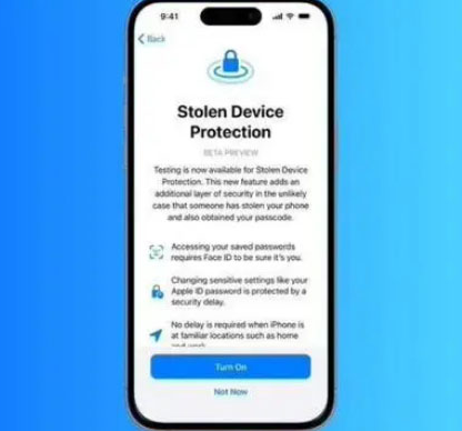 临洮苹果授权维修店分享被盗设备保护功能开启方法