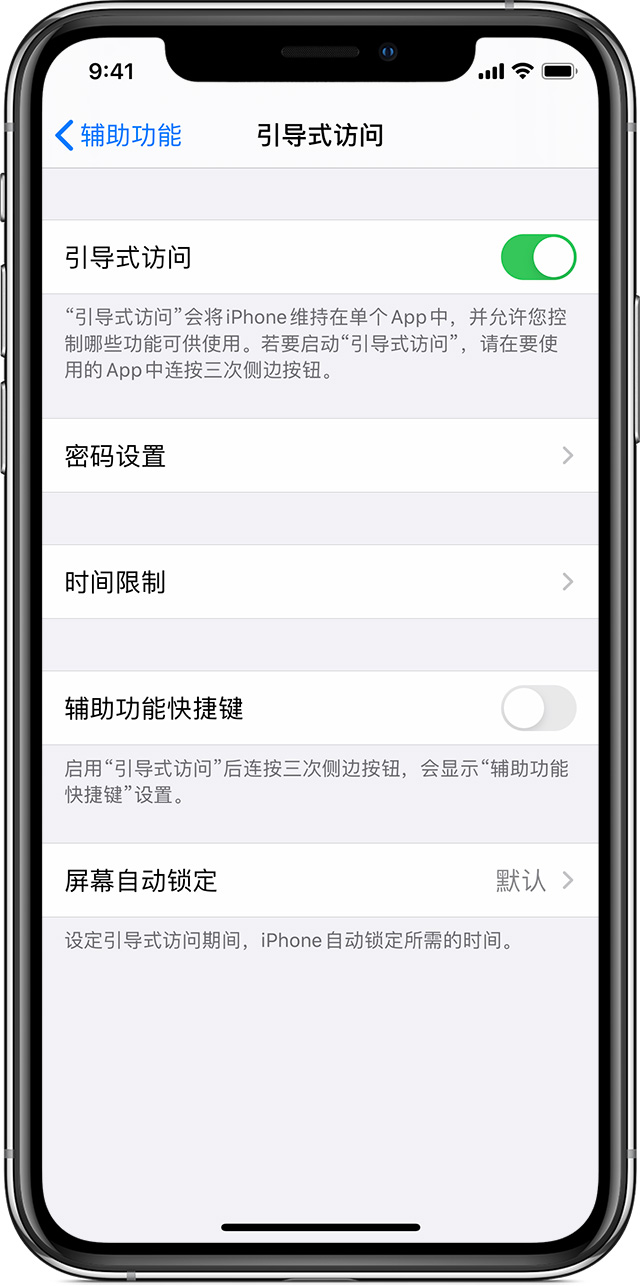 临洮苹果手机维修分享如何在 iPhone 上退出引导式访问 